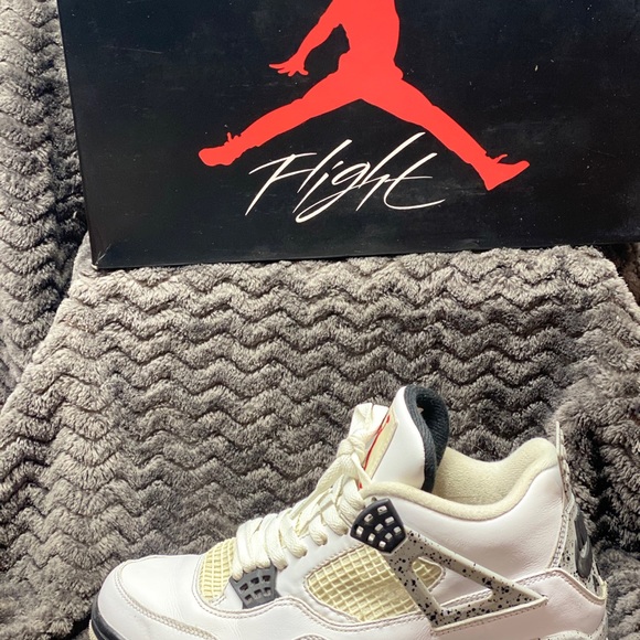 Nike Air Jordan Retro 4 OG White Cement 2016 sz 11 main image 5